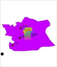 شیپ فایل نقطه ای شهرهای شهرستان باوی واقع در استان خوزستان